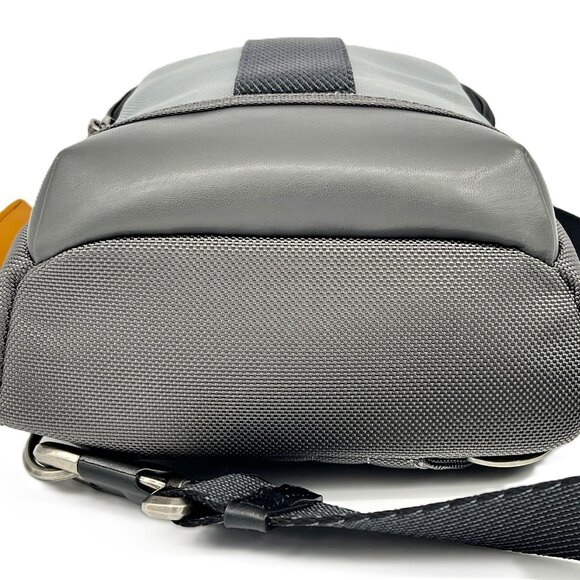 TUMI Fife Slim Sling Bag, Grey/Black - NEW - Picture 7 of 12